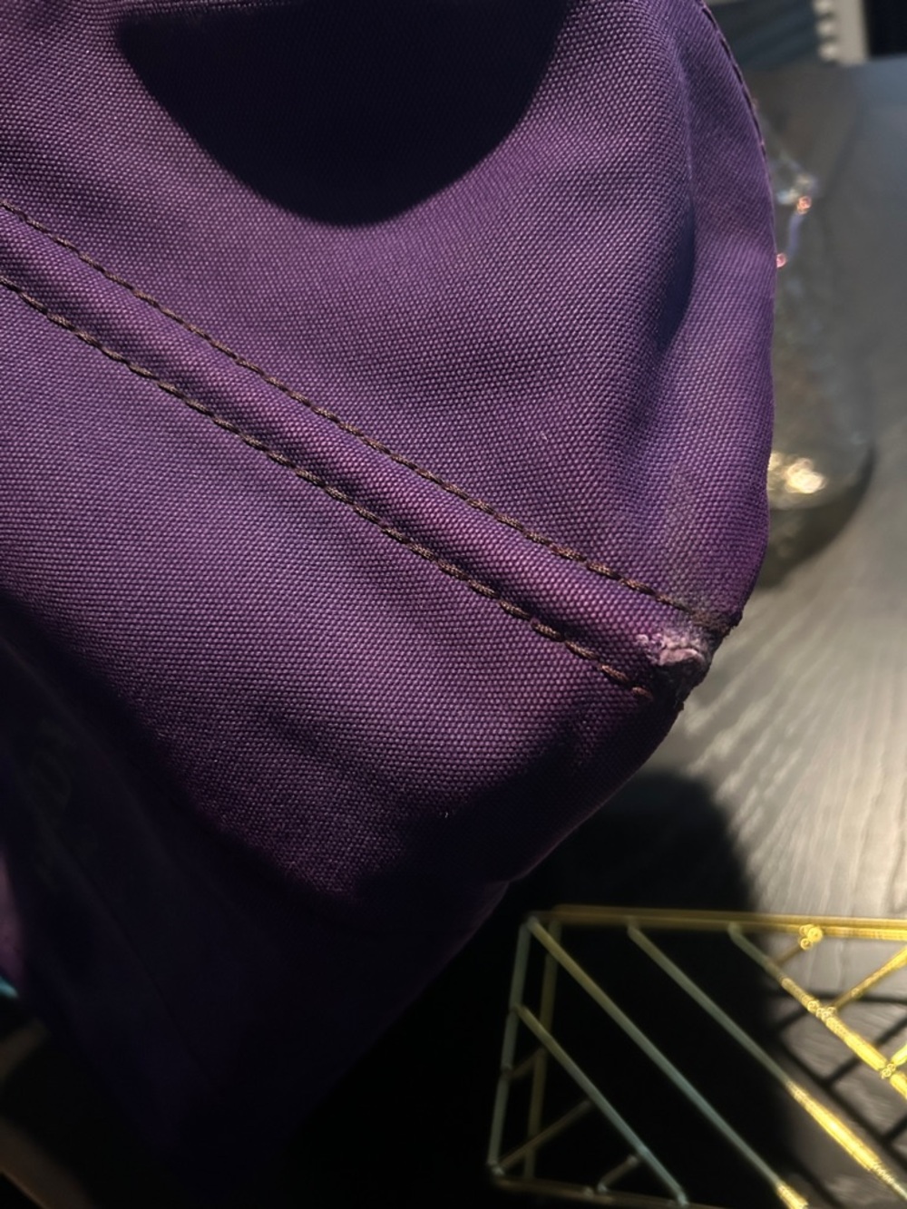 Prada Hemp Bag Large Denim Purple - Picture 5 of 12